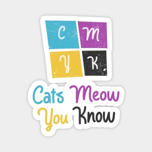 CMYK Colors Cat Joke Magnet