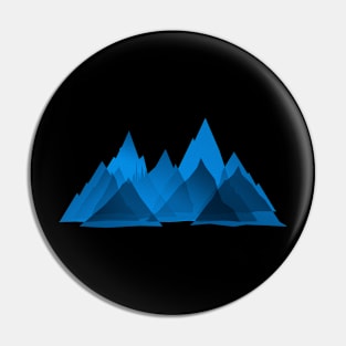 My Mountains and Hiking Art Pin