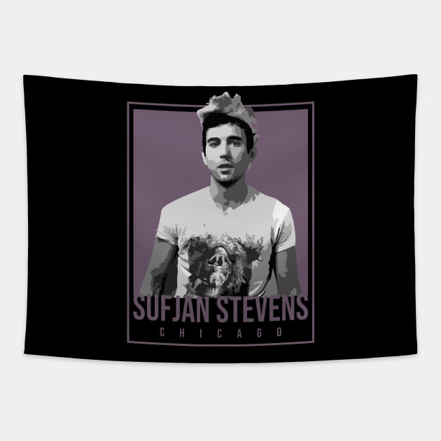 Aesthetic Art Sufjan Stevens Tapestry by Garangone