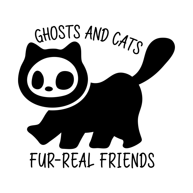 Ghost and cats : fur-real friends by Peazyy