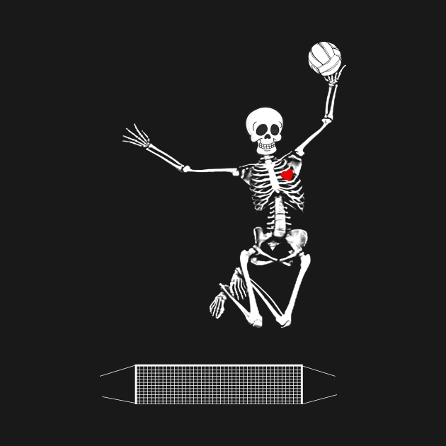 volleyball skeleton halloween by ChristianCrecenzio