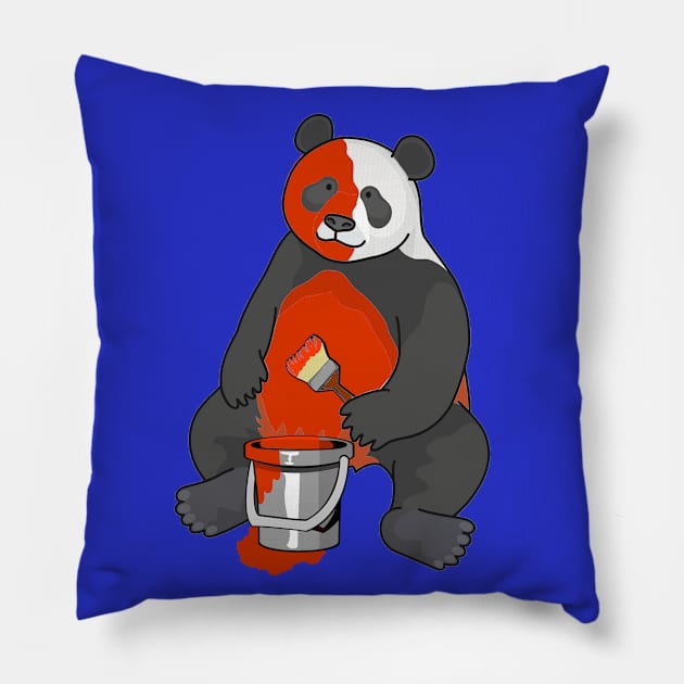 Red Panda Pillow by CosmicCritters