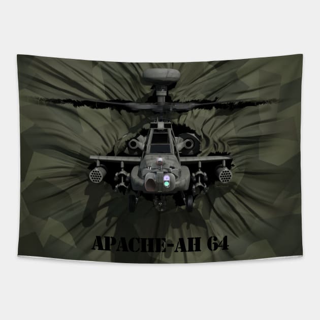 Apache AH 64 Tapestry by David Penfound Artworks