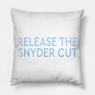 RELEASE THE SNYDER CUT - ICE TEXT Pillow