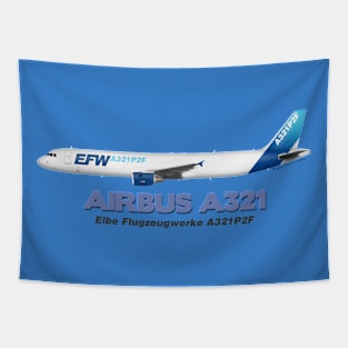 Airbus A321 - Elbe Flugzeugwerke Tapestry