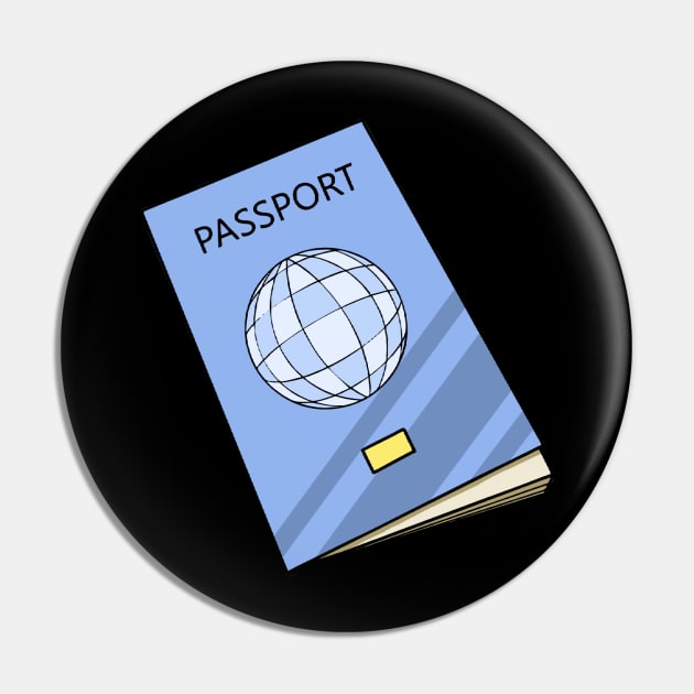 Passport Travel Vacation Holiday Flight Pin by fromherotozero