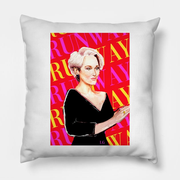 Miranda priestly Pillow by LauraGomez