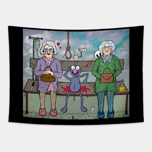 Two sweet grandmothers Tapestry