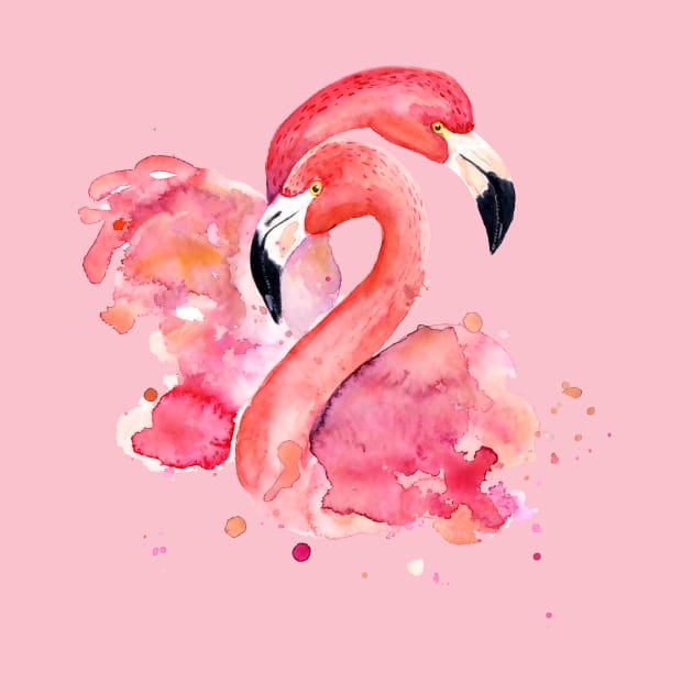 Pink Flamingos – in Love by VintageHeroes