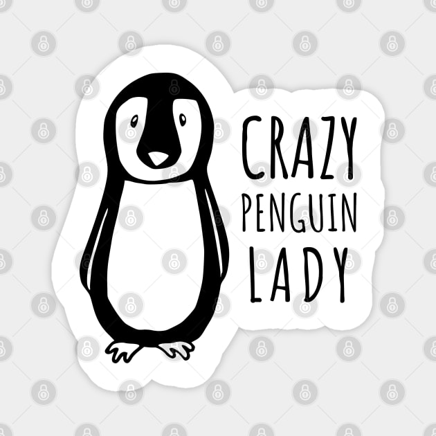 Crazy Penguin Lady Magnet by juinwonderland 41