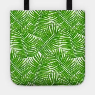 Palm leaves watercolor II Tote