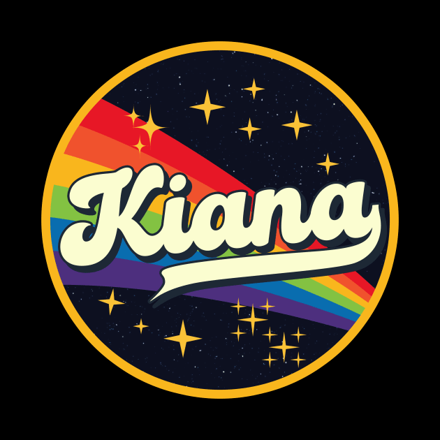 Kiana // Rainbow In Space Vintage Style by LMW Art