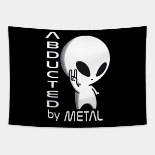 Cute and Metalhead Grey Alien Tapestry