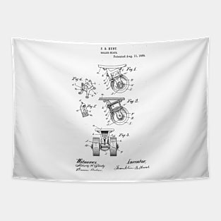 Roller skate Vintage Patent Hand Drawing Tapestry