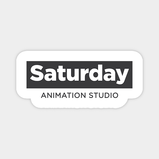 Saturday Charcoal - Large logo Magnet by Digital Dimension Entertainment Group
