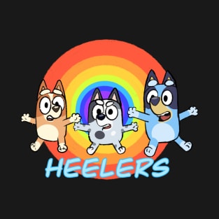 Bluey Heeler Family Rainbow Heeler T-Shirt