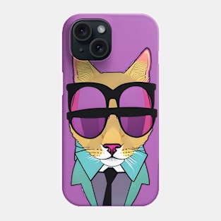 Trippy Cool Cat Phone Case