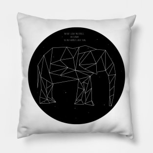 Elephant in the stars Pillow