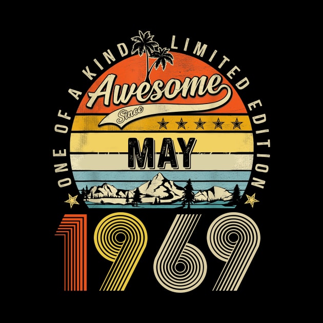 Awesome Since May 1969 Vintage 54th Birthday by Tagliarini Kristi