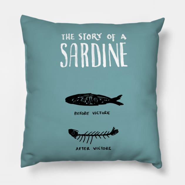 Sardine Silliness Pillow by ultradesign