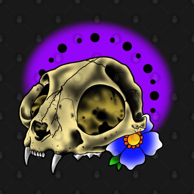 Cat skull by Glockink