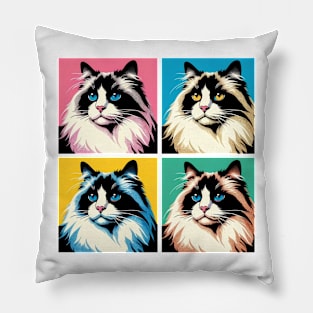 Ragdoll Pop Art - Cat Lover Gift Pillow