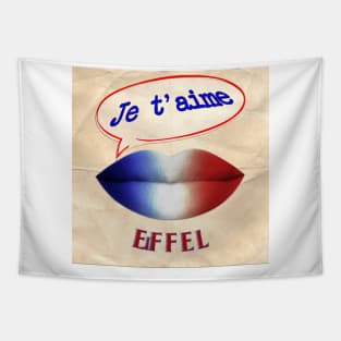 FRENCH KISS JETAIME EIFFEL Tapestry