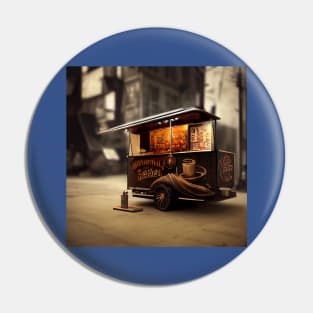 Steampunk Tokyo Ramen Cart Pin