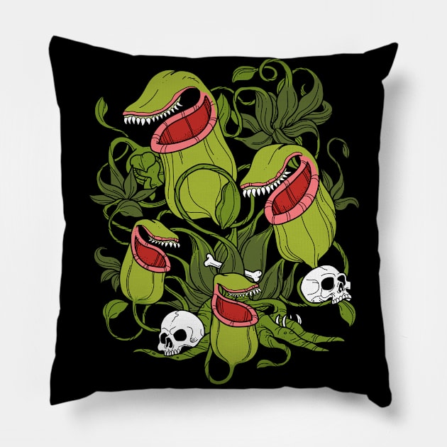 Northern Pitcher Plant Shirt Sarracenia Carnivorous Plants Pillow by PomegranatePower