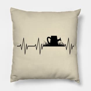 Watering Can Heartbeat Gardening Gardener Gift Pillow