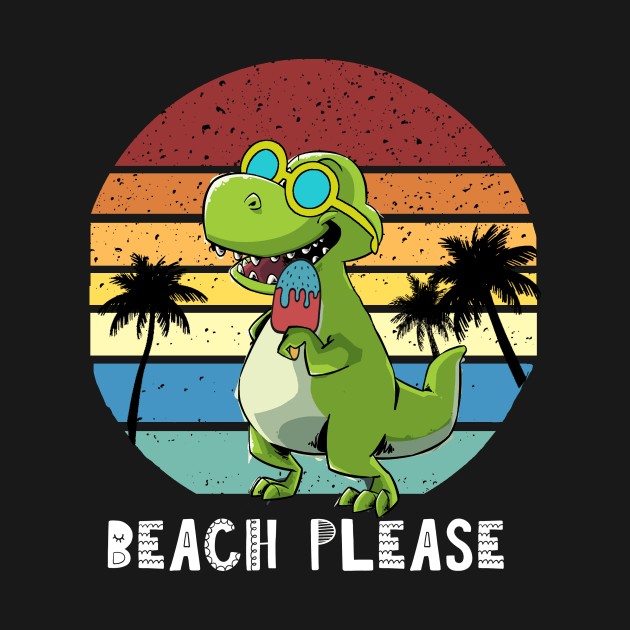 Beach Please, Dinosaur by BittenByErmines