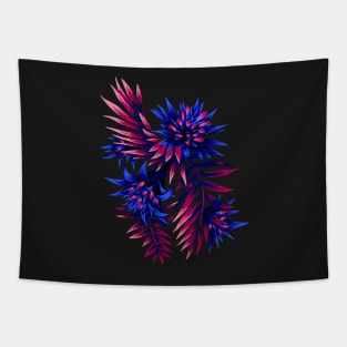 Fasciata Tropical Floral - Dark Blue / Purple Tapestry