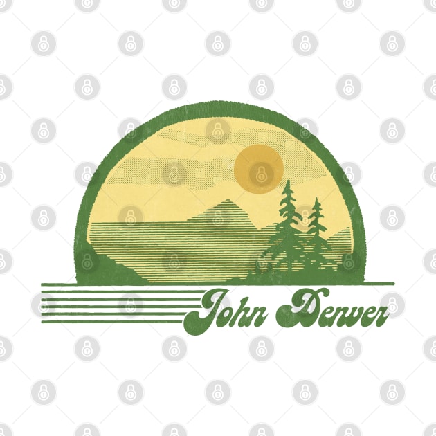 John Denver / Retro Style Country Fan Design by DankFutura