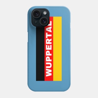 Wuppertal City in German Flag Phone Case