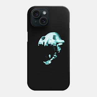 Predator Skull Turquoise Phone Case