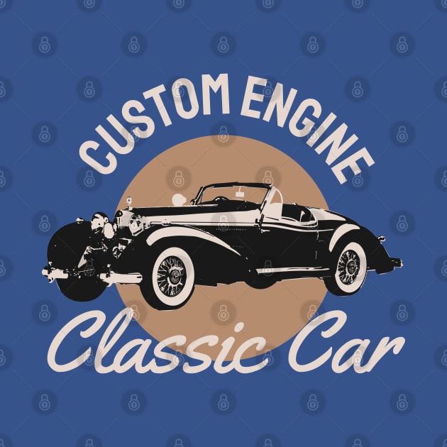 custom engine classic car by busines_night