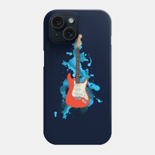 S-Style Electric Guitar Fiesta Red Color Phone Case