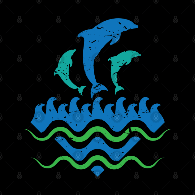 Dolphins in the sea by dieEinsteiger