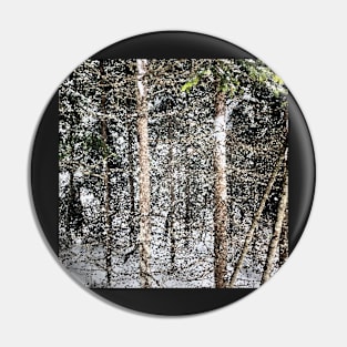 Forest Snow Mosaic Pin