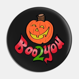Boo Pumpkin Halloween Pin