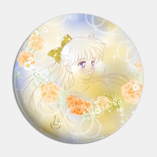 Guardian Minako Flower Portrait Pin