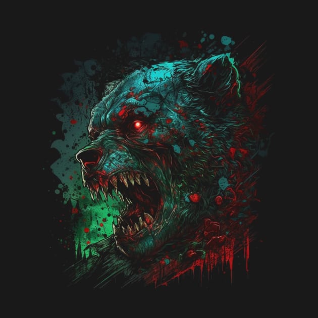 The Cursed of Zombie Bear - Giant Beast by HijriFriza