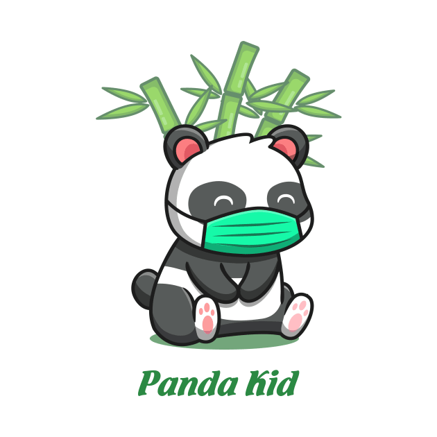 Cute panda kid by This is store