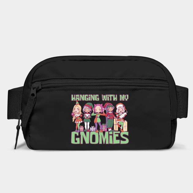 Hanging With My Gnomies Xmas Cute Kawaii Anime Gnomes by creative