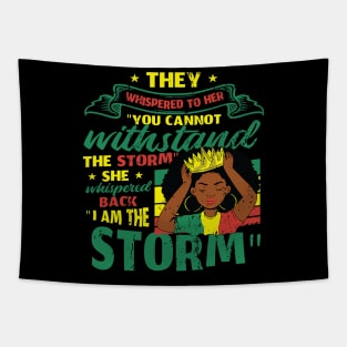 I Am The Storm African Women Black History Month Tapestry