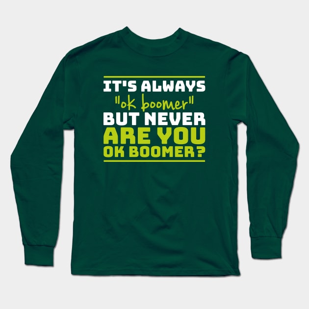 Ok Boomer Sarcastic Millennial & Gen Z -Thank You Bag Design T-Shirt Ok Boomer Sarcastic Millennial & Gen Z -Thank You Bag Design T-Shirt