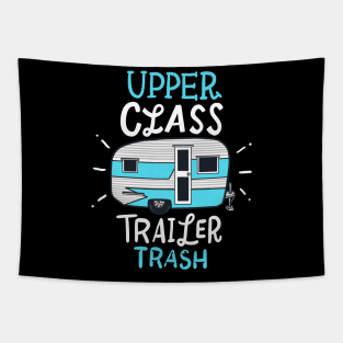 Funny Camper Camping Trailer Vacation Quotes Tapestry