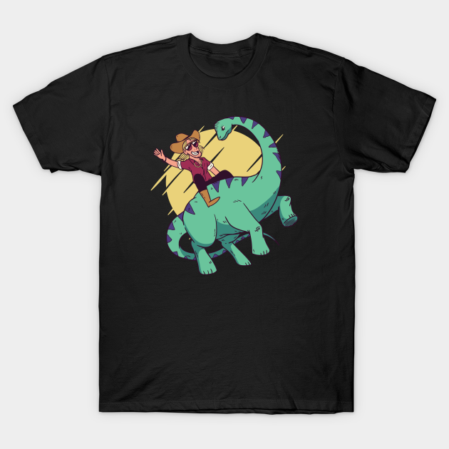 Discover Dino and Cowboy - Dinosaur - T-Shirt