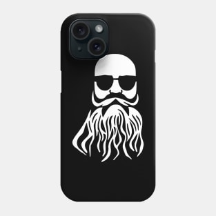 Bald Beard Sunglasses Biker Dude Phone Case