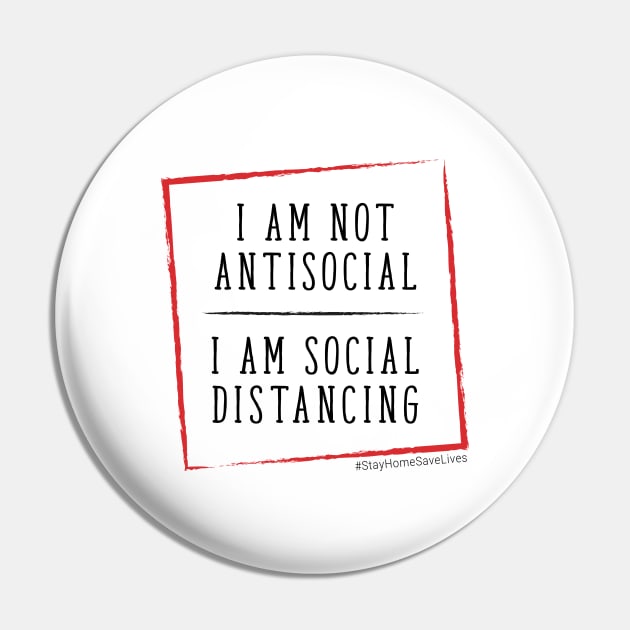 I'm Not Antisocial I'm Social Distancing Quarantine Life Pin by roykhensin